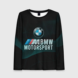 Лонгслив женский BMW Motosport theam, цвет: 3D-принт