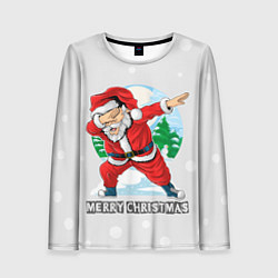 Женский лонгслив Dab Santa Merry Christmas