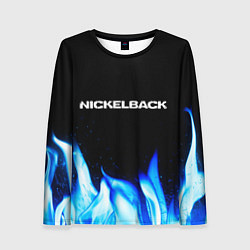 Женский лонгслив Nickelback blue fire