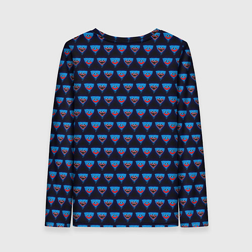 Женский лонгслив Poppy Playtime - Huggy Wuggy Pattern / 3D-принт – фото 2