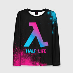 Женский лонгслив Half-Life - neon gradient