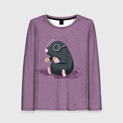 Женский лонгслив Маленький крот