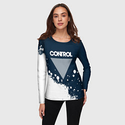 Лонгслив женский Control Краска, цвет: 3D-принт — фото 2