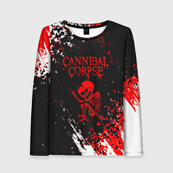Женский лонгслив Cannibal Corpse -краска