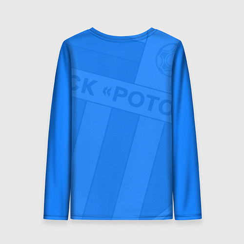 Женский лонгслив ФК Ротор - Волгоград - Большой логотип / 3D-принт – фото 2