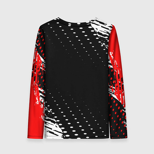 Женский лонгслив Doom - краска / 3D-принт – фото 2