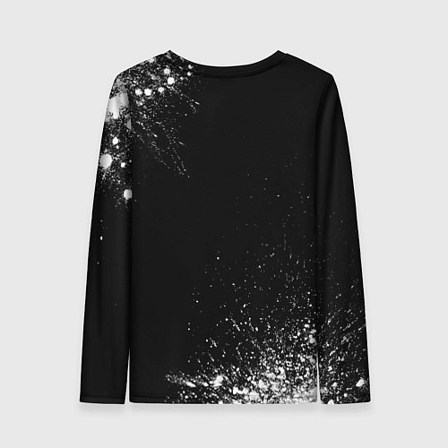 Женский лонгслив Девушка флорист - определение на темном фоне / 3D-принт – фото 2