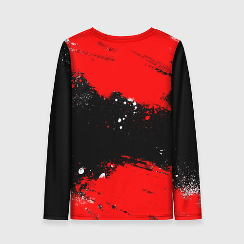 Женский лонгслив Самурай - Маска Они - киберпанк / 3D-принт – фото 2