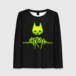 Женский лонгслив Stray green neon