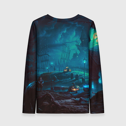 Женский лонгслив Волшебная ночь / 3D-принт – фото 2