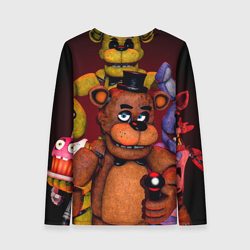 Женский лонгслив Пять ночей Фредди / 3D-принт – фото 2
