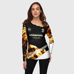 Лонгслив женский Liverpool legendary sport fire, цвет: 3D-принт — фото 2