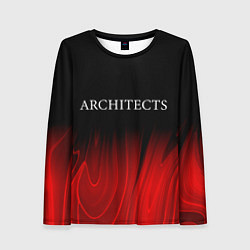 Женский лонгслив Architects red plasma