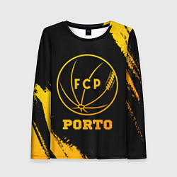 Женский лонгслив Porto - gold gradient