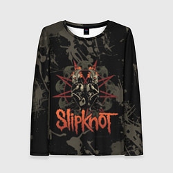 Женский лонгслив Slipknot dark satan