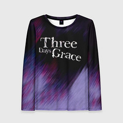 Лонгслив женский Three Days Grace lilac, цвет: 3D-принт