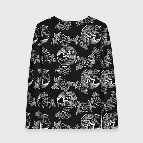 Женский лонгслив Гейша - кошка / 3D-принт – фото 2