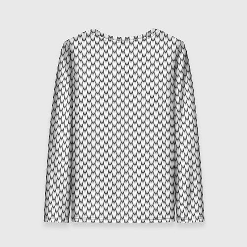 Женский лонгслив Белый дракон / 3D-принт – фото 2