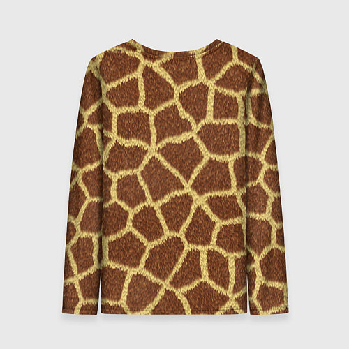 Женский лонгслив Текстура жирафа / 3D-принт – фото 2