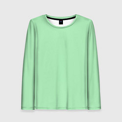 Лонгслив женский Мятный радуга, цвет: 3D-принт