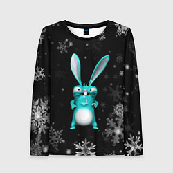 Лонгслив женский Cheeky rabbit celebrates the new year, цвет: 3D-принт