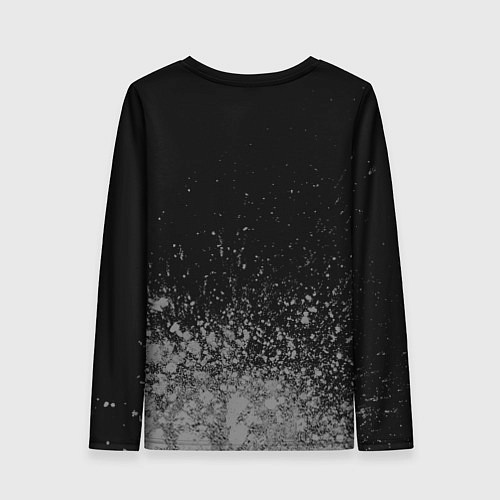 Женский лонгслив Яна - в красной рамке на темном / 3D-принт – фото 2