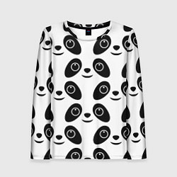 Лонгслив женский Panda bing dun dun, цвет: 3D-принт
