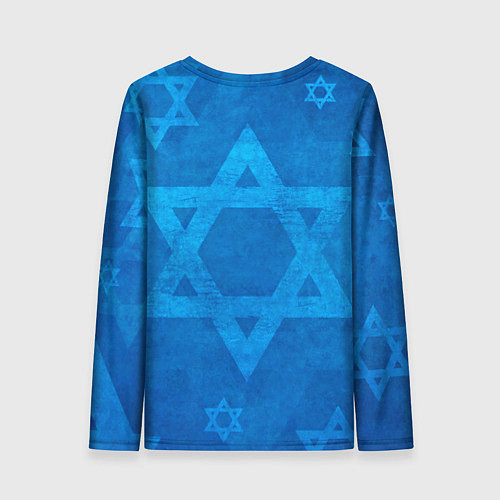 Женский лонгслив Звезды Давида / 3D-принт – фото 2
