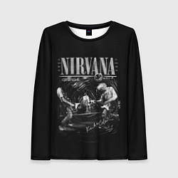 Женский лонгслив Nirvana live