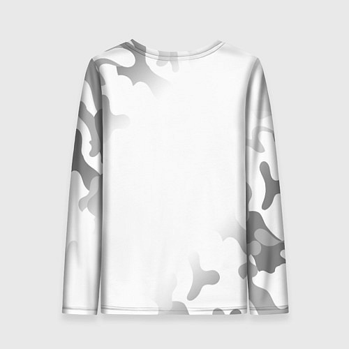 Женский лонгслив Лучший визажист - 100% профи на светлом фоне / 3D-принт – фото 2