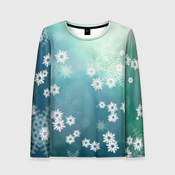 Лонгслив женский Снежный ветерок, цвет: 3D-принт