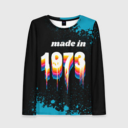 Женский лонгслив Made in 1973: liquid art