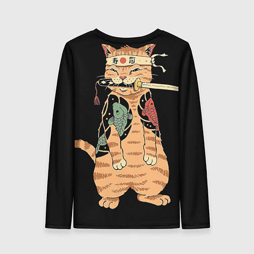 Женский лонгслив Yakuza cat / 3D-принт – фото 2