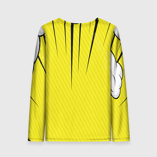 Женский лонгслив Енот с мешком и скейтом / 3D-принт – фото 2