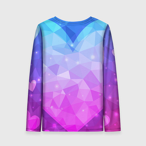 Женский лонгслив Панда с букетом цветов / 3D-принт – фото 2