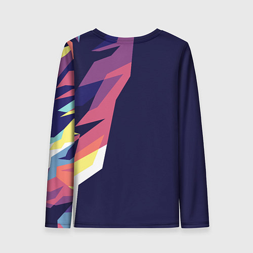 Женский лонгслив Голова лисенка в стиле поп-арт / 3D-принт – фото 2