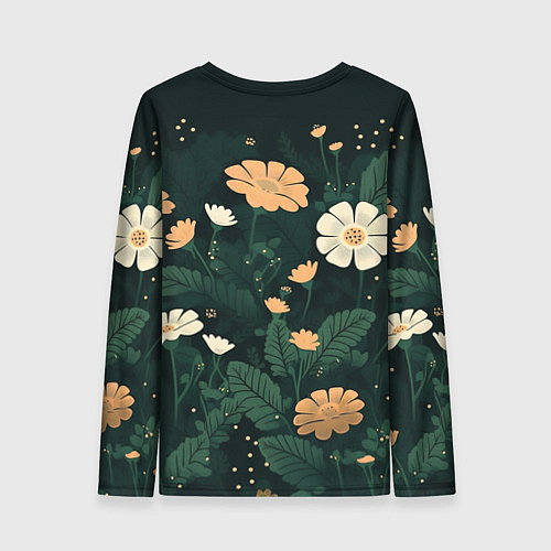 Женский лонгслив Смущённый мемный котик / 3D-принт – фото 2