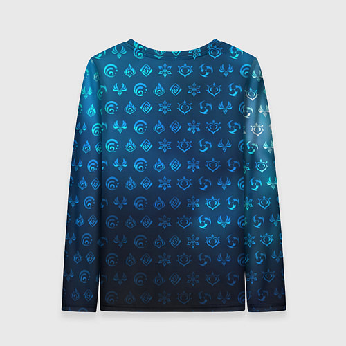 Женский лонгслив Камисато Аяка элементали / 3D-принт – фото 2