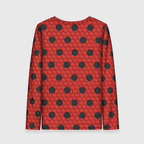 Женский лонгслив Камуфляж божья коровка / 3D-принт – фото 2