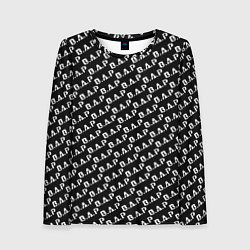 Лонгслив женский B A P black n white pattern, цвет: 3D-принт
