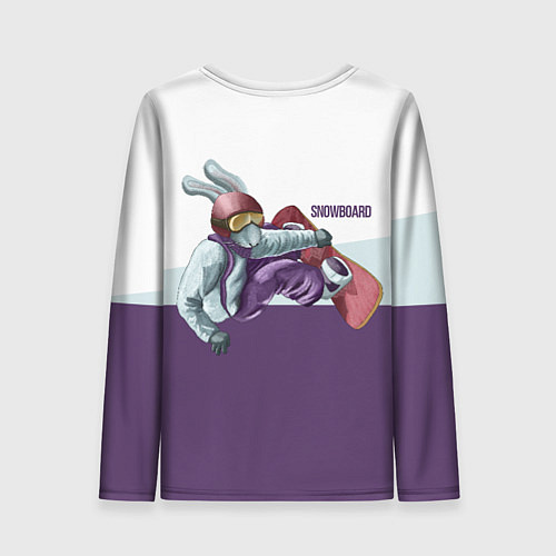 Женский лонгслив Грэп на доске / 3D-принт – фото 2