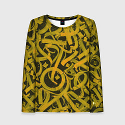 Женский лонгслив Gold Calligraphic