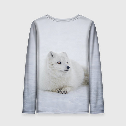 Женский лонгслив Полярная лисичка / 3D-принт – фото 2