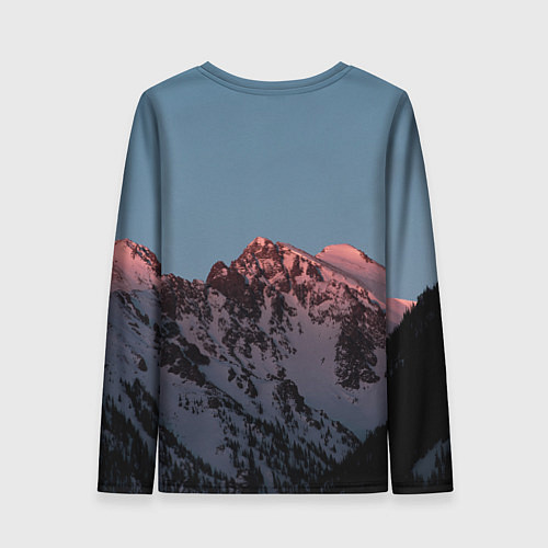 Женский лонгслив Горы судьба / 3D-принт – фото 2