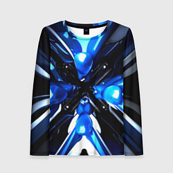 Женский лонгслив Digital abstract fractal