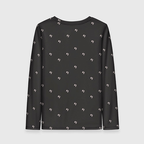 Женский лонгслив Бренд KJ - зигзагом / 3D-принт – фото 2