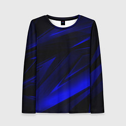 Женский лонгслив Geometry blue stripes