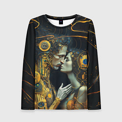 Лонгслив женский Gustav Klimt Cyberpunk, цвет: 3D-принт