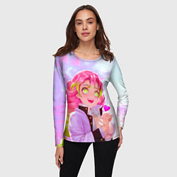 Лонгслив женский Мицури Канродзи из аниме Клинок рассекающий демоно, цвет: 3D-принт — фото 2