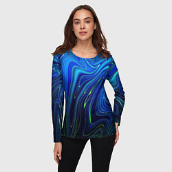 Лонгслив женский Blurred colors, цвет: 3D-принт — фото 2